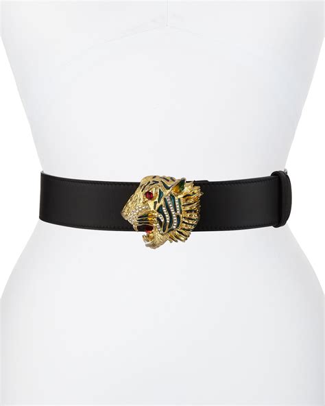 Gucci belt with tiger buckle